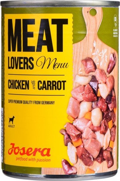 Josera Meatlovers Menu Kurczak z marchewką karma mokra dla psów 400g 1