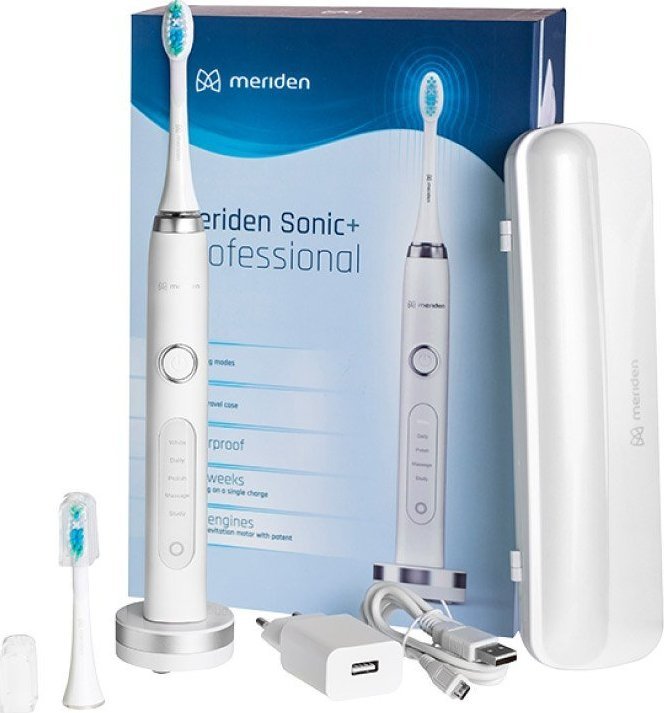 Szczoteczka Meriden Meriden Sonic+ Professional White Szczoteczka soniczna z 5 trybami 1