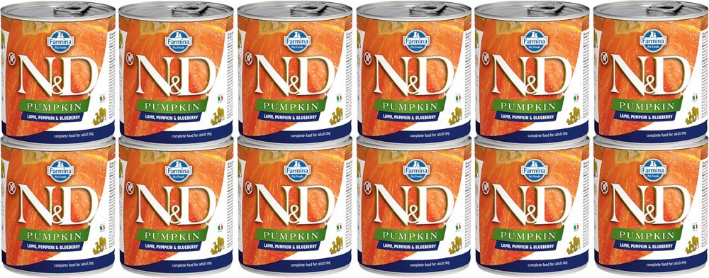 Farmina Farmina N&D Pumpkin Grain Free canine LAMB, PUMPKIN & BLUEBERRY ADULT KARMA MOKRA 12x285g 1