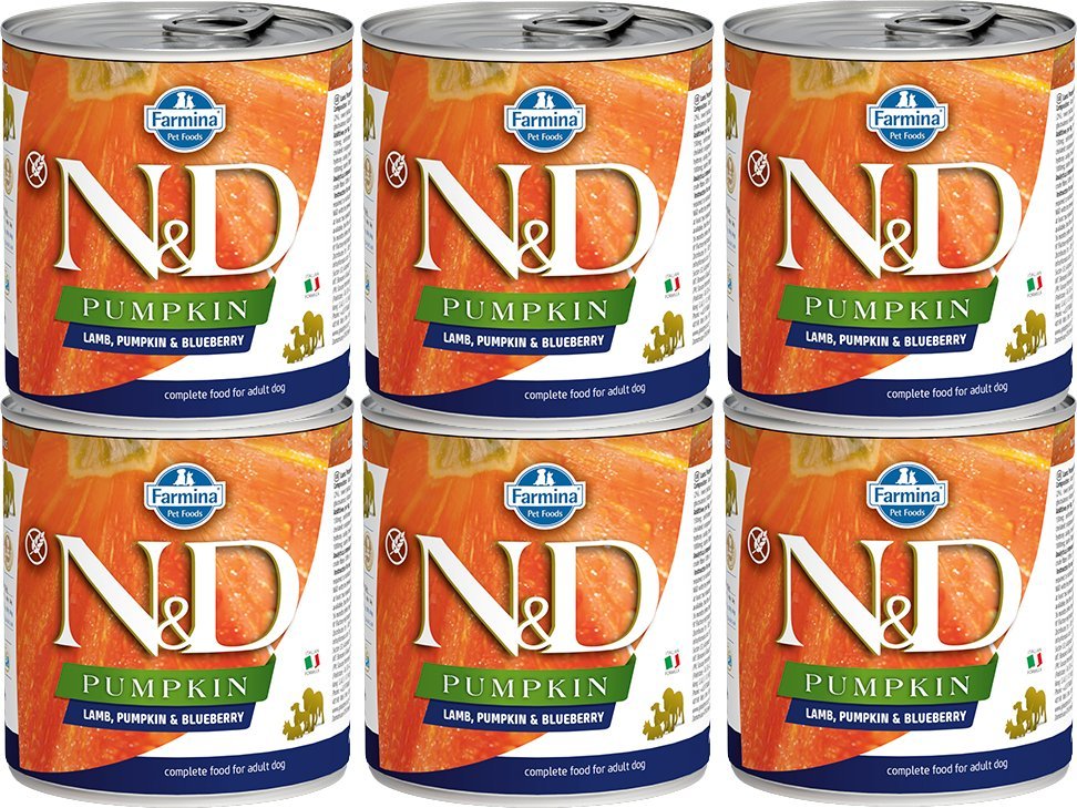 Farmina Farmina N&D Pumpkin Grain Free canine LAMB, PUMPKIN & BLUEBERRY ADULT KARMA MOKRA 6x285g 1