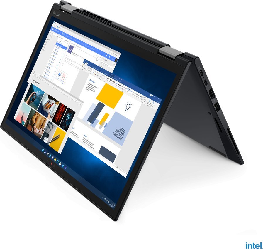 Laptop Lenovo Lenovo ThinkPad X13 Yoga Gen 3 21AW - Flip-Design - Intel Core i5 1235U / 1.3 GHz - Evo - Win 10 Pro 64-Bit (mit Win 11 Pro Lizenz) - Iris Xe Graphics - 8 GB RAM - 256 GB SSD TCG Opal Encryption 2, NVMe - 33.8 cm (13.3") IPS Touchscreen 1920 1