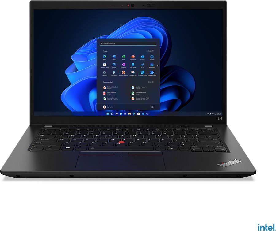 Laptop Lenovo Lenovo ThinkPad L14 Gen 3 21C1 - Intel Core i5 1235U / 1.3 GHz - Win 10 Pro 64-Bit (mit Win 11 Pro Lizenz) - Iris Xe Graphics - 16 GB RAM - 512 GB SSD TCG Opal Encryption 2, NVMe - 35.6 cm (14") IPS 1920 x 1080 (Full HD) - Wi-Fi 6 - Thunder 1