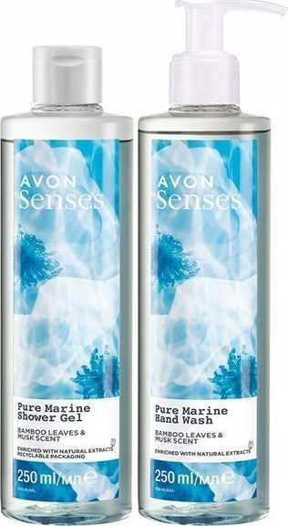 Avon AVON SENES ŻEL POD PRYSZNIC PURE MARINE + MYDŁO 1