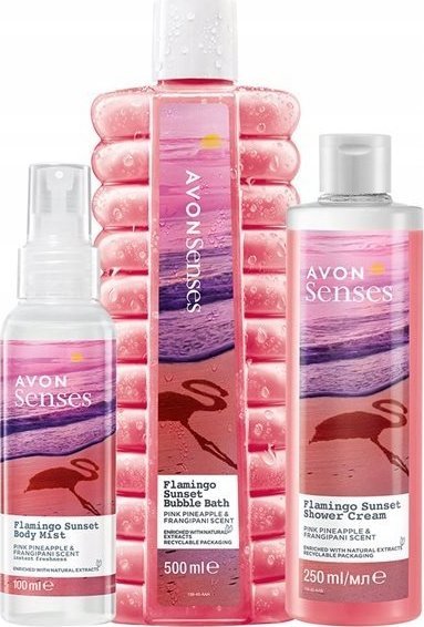 Avon AVON ZESTAW FLAMINGO SUNSET 3 SZTUKI 1