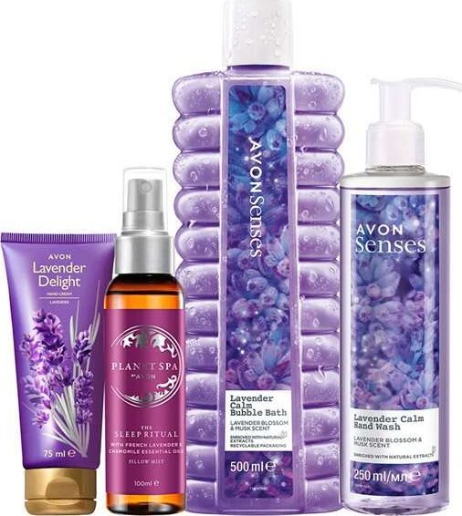 Avon AVON ZESTAW KOSMETYKÓW LAWENDOWY RYTUAŁ 4SZTUKI 1
