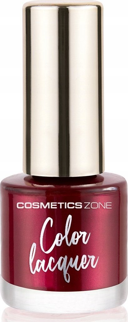 Cosmetics Zone Lakier do paznokci klasyczny - czerwony metaliczny 7ml - Glossy Blood C146 1