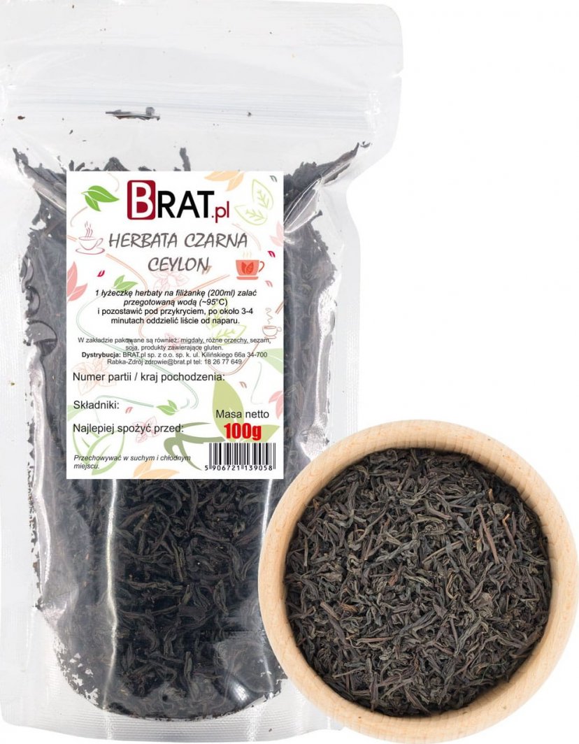 Brat Herbata czarna Ceylon 100g PYSZNA AROMATYCZNA HERBATA 1