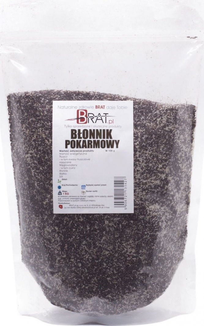 Brat BŁONNIK WITALNY 1kg babka PŁESZNIK jajowata 1