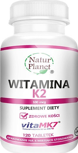 Natur Planet Witamina K2 MK-7 120 tab OSTEOPOROZA kości 1