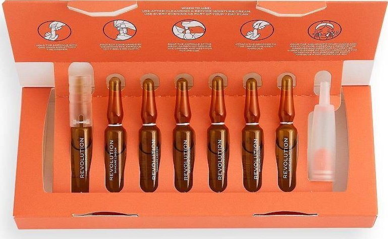 Revolution Skincare Vitamin C Glow Seven Day Skin Plan Ampoules 7-dniowa kuracja do pielęgnacji skóry w ampułkach 7x2ml 1