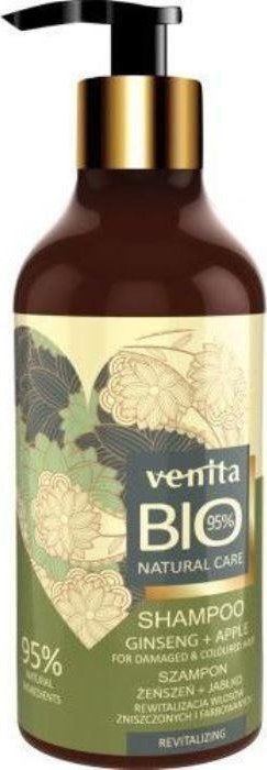 Venita Bio Natural Care Revitalizing Hair Shampoo szampon do włosów farbowanych i wymagających regeneracji Żeńszeń & Jabłko 400ml 1