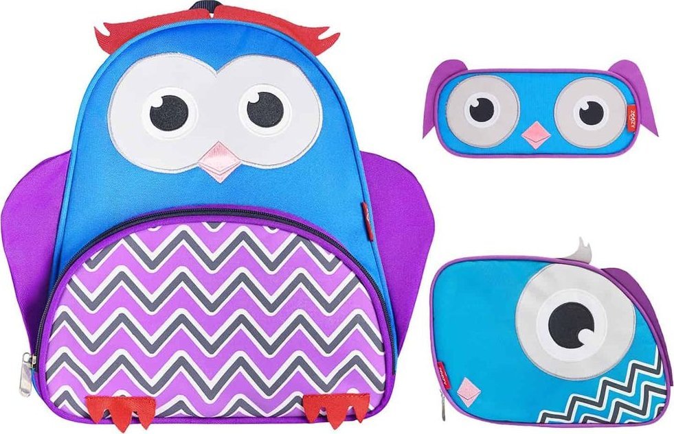 Zoozie Bags Zestaw 3-elementowy do przedszkola, szkoły Plecak, śniadaniówka, piórnik Zoozie Bags NoSize 1