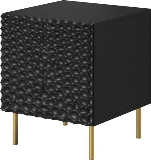 Cama Meble Szafka nocna HOLE 2szt. 44x40,5xH53,5 czarny mat 1