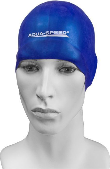  Aqua-Speed Czepek pływacki Silikon Mono Racer 01 granatowy (48062) 1