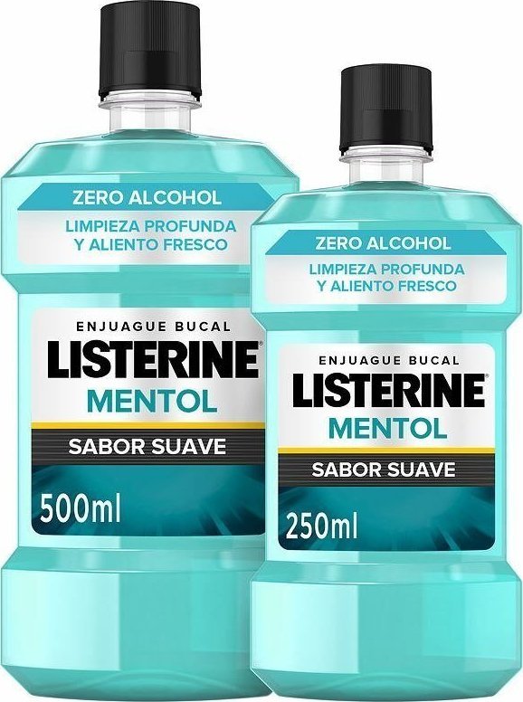 Listerine  Płyn do Płukania Ust Listerine Delikatny Mentol (500 ml + 250 ml) 1