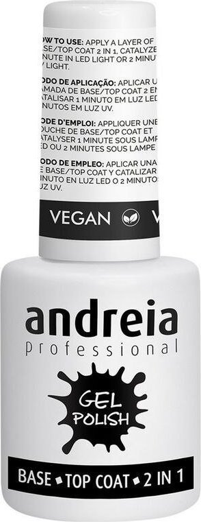 Andreia Lakier do paznokci Andreia Gel Polish Base Top Coat 2 w 1 (10,5 ml) 1
