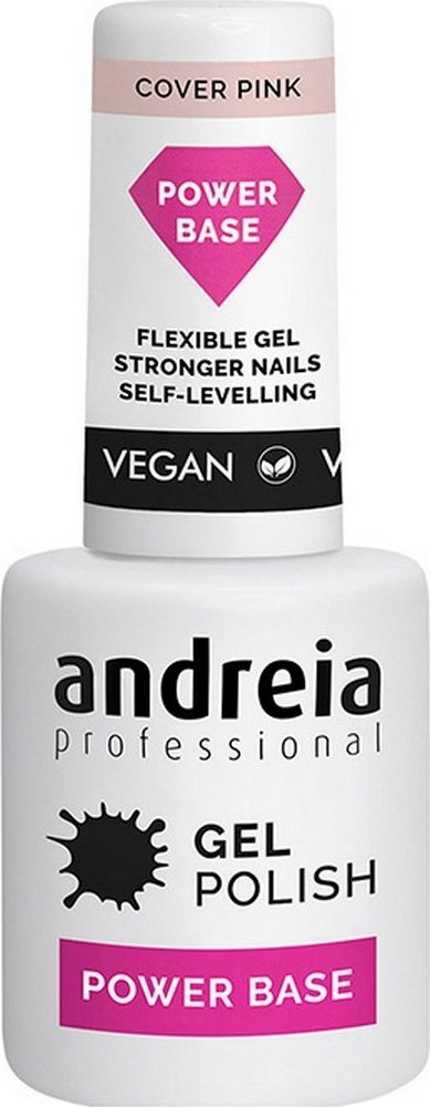 Andreia Lakier do Paznokci Półtrwały Gel Polish Power Base Andreia Różowy (10,5 ml) 1