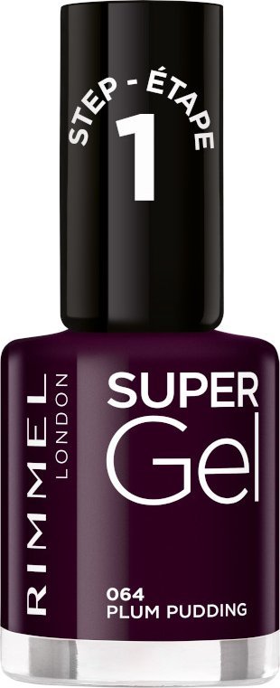 Rimmel London Lakier do paznokci Rimmel London Super Gel Plum Pudding N 064 (12 ml) 1
