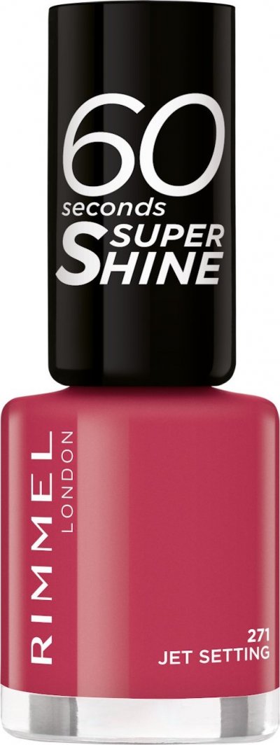 Rimmel London Lakier do paznokci Rimmel London 60 Seconds Super Shine 271 Jet Setting (8 ml) 1