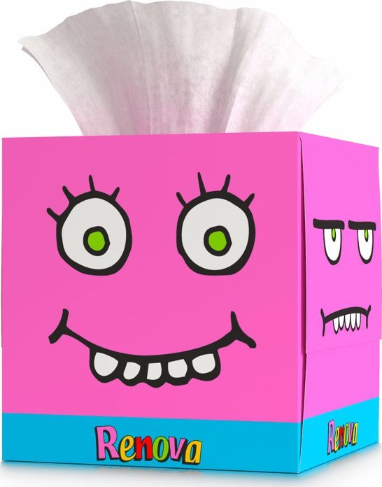 Renova Chusteczki Renova do twarzy dla dzieci PINK 50 szt 1
