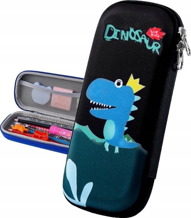 Piórnik Edibazzar Piórnik szkolny dla dziecka Dinozaur dino wzór 3D 1