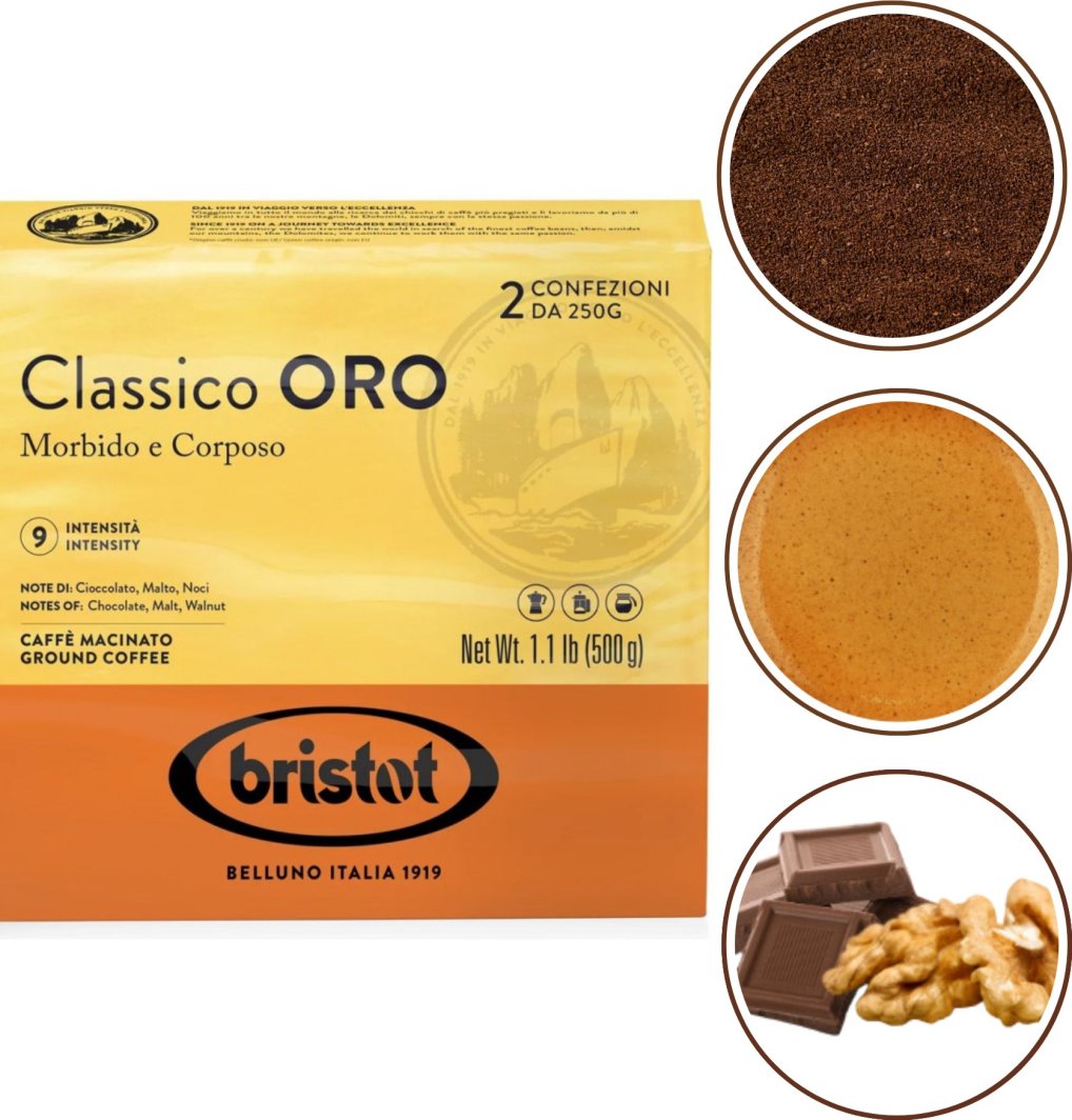 Kawa mielona Bristot BRISTOT ORO CLASSICO 2*250G 1