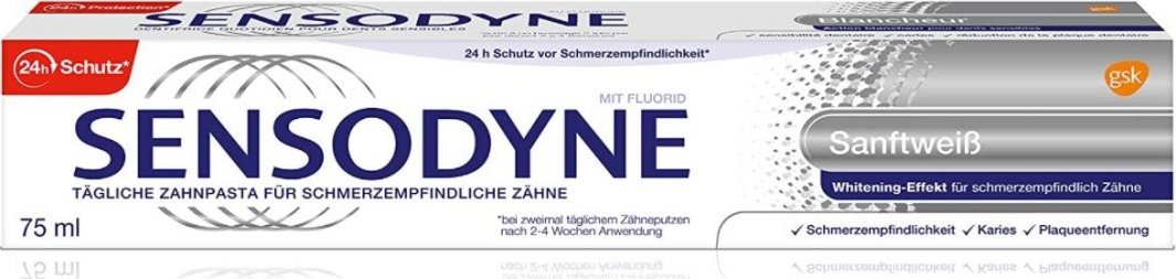 Sensodyne (DE) Sensodyne, Codzienna pasta do zębów z fluorem do wrażliwych zębów, 75 ml (PRODUKT Z NIEMIEC) 1