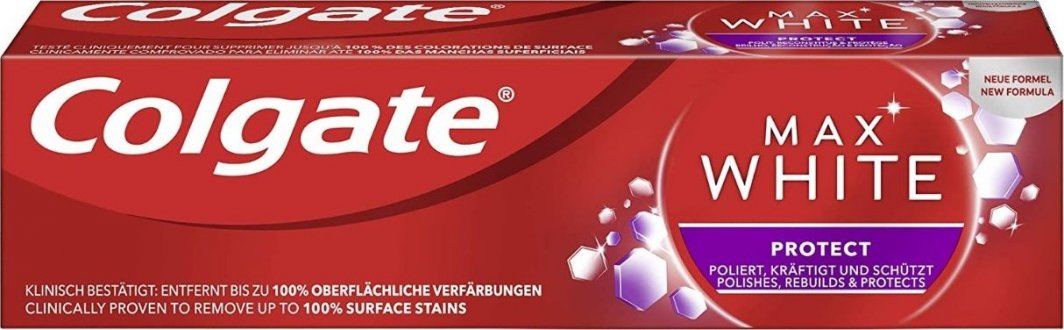 Colgate (DE) Colgate Max White, Pasta do zębów, maksymalna ochrona, 75 ml (PRODUKT Z NIEMIEC) 1