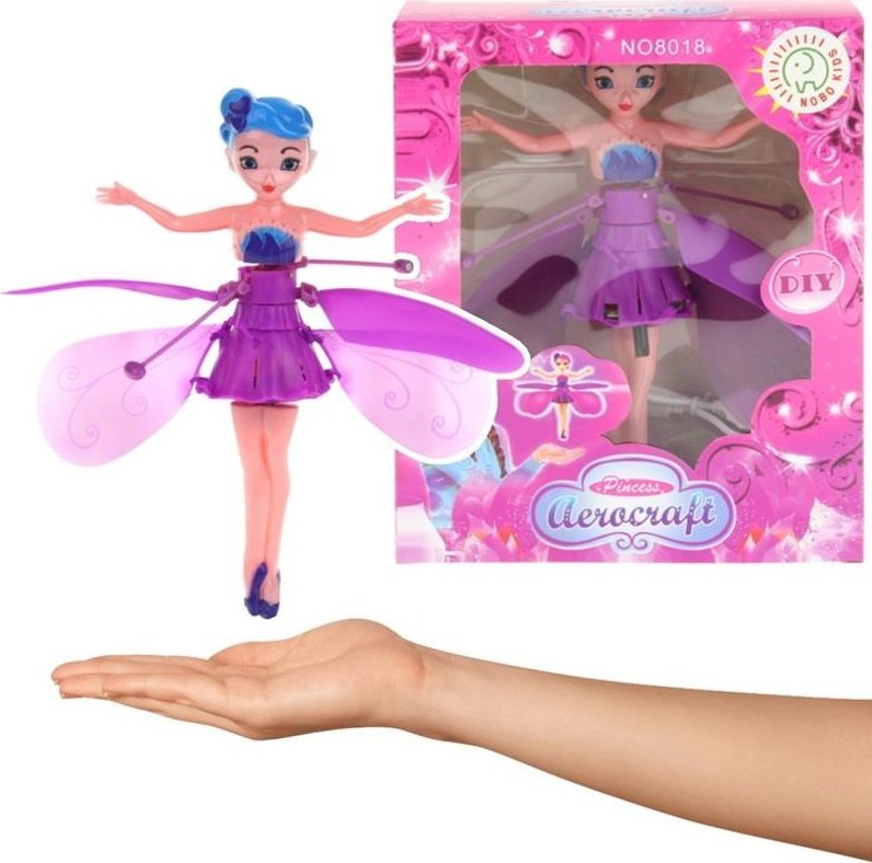 NoboKids Latająca Magiczna Wróżka Sterowana Dłonią - fiolet 1