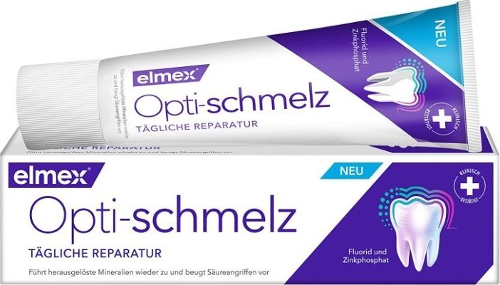 Elmex  (DE) Elmex, Opti-schmelz, Pasta do zębów, 75ml (PRODUKT Z NIEMIEC) 1