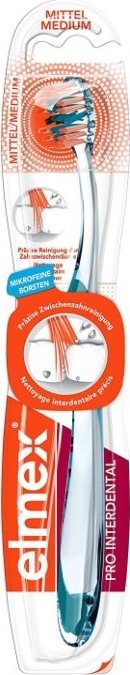Elmex  Elmex, Pro Interdental, Szczoteczka do zębów, średnia, 1 sztuka 1