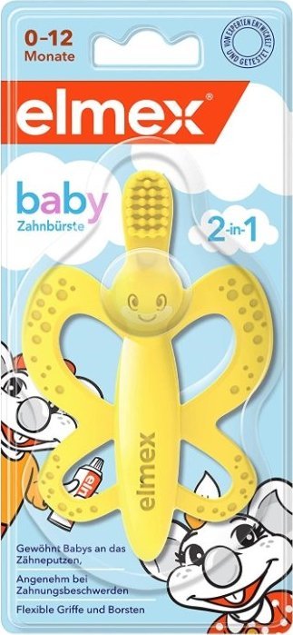 Elmex  Elmex Baby, Szczoteczka do zębów, 0-12 miesięcy, 1 sztuka 1
