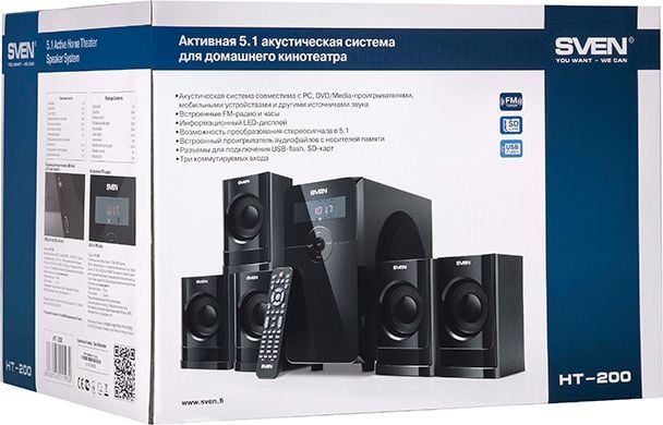 Sven ht 210 как подключить к компьютеру