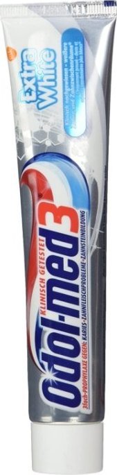 Odol-med (DE) Odol-med 3, Extra White Pasta do zębów, 75 ml (PRODUKT Z NIEMIEC) 1