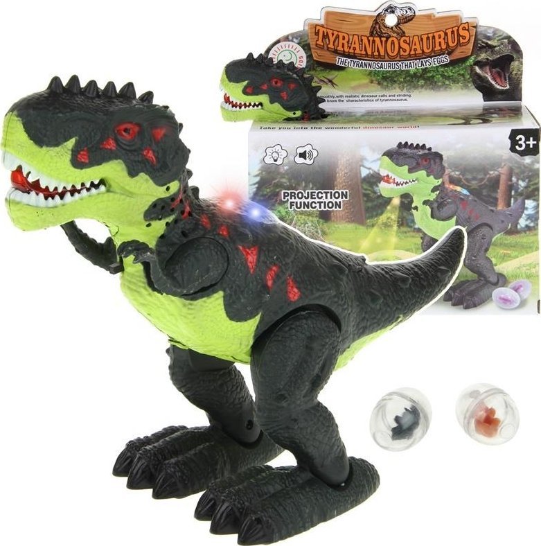 Figurka Interaktywny Dinozaur Znosi Jaja Świeci - zielony 1