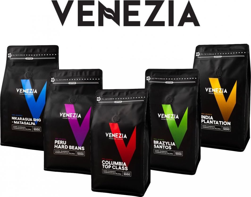 Kawa ziarnista Venezia Zestaw Konesera 500 g 1