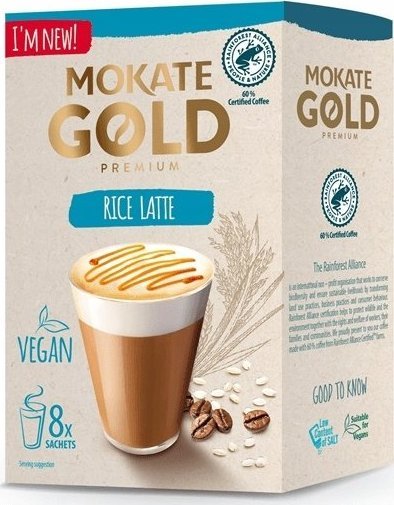 Mokate Kawa rozpuszczalna LATTE VEGE mleko ryżowe 1
