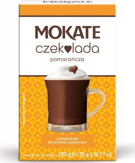 Mokate Czekolada do picia o smaku pomarańczy MOKATE (8x25g) 1
