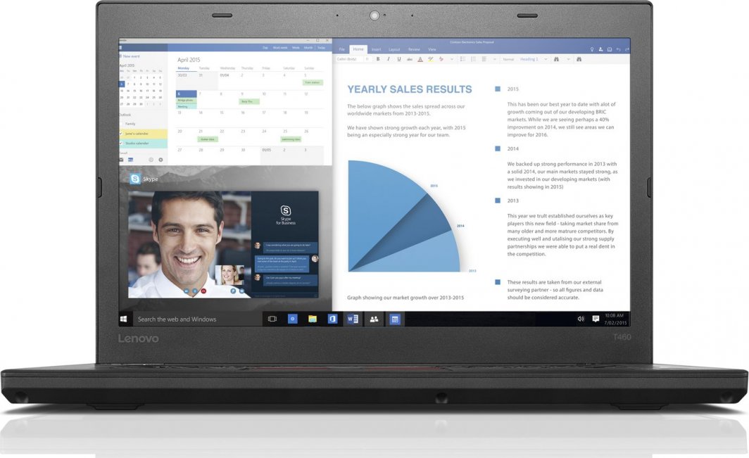 Laptop Lenovo ThinkPad T460 Core i5-6300U / 8 GB / 512 GB / W10P (11289324223) 1