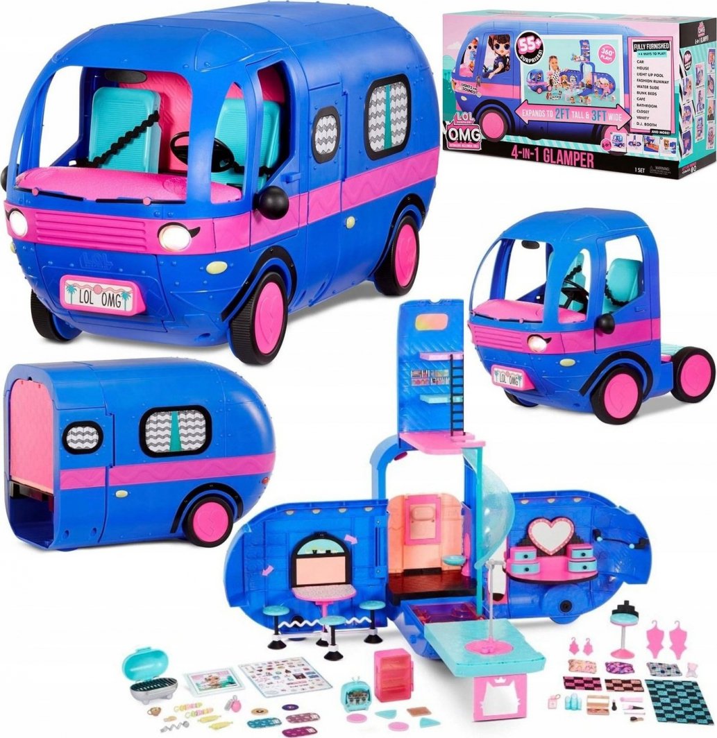Lalka Barbie xxx_LOL Surprise (popranwy: MGA) LOL SURPRISE MODOWY KAMPER 4W1 GLAMPER 569459 1
