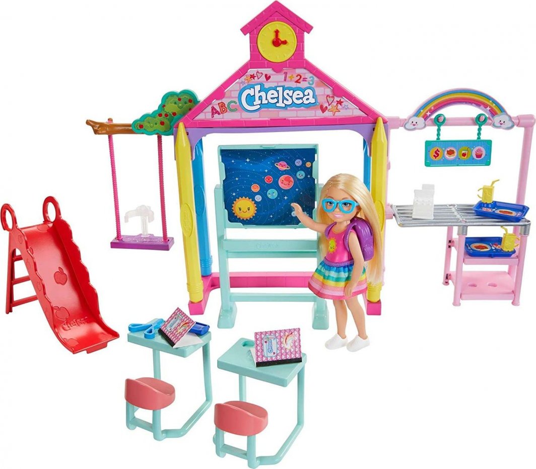 Lalka Barbie Barbie BARBIE LALKA CHELSEA ZESTAW SZKOŁA GHV80 1