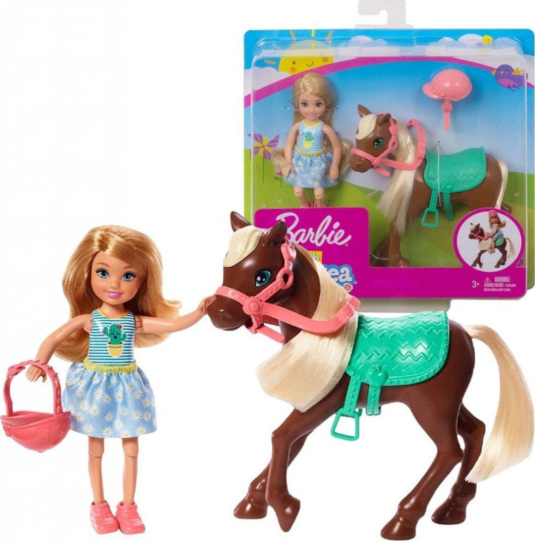 Lalka Barbie Barbie BARBIE LALKA CHELSEA I KUCYK GHV78 1