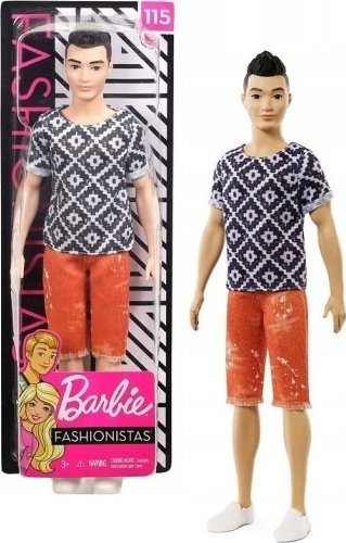 Lalka Barbie Barbie BARBIE FASHIONISTAS STYLOWY KEN 115 FXL62 1