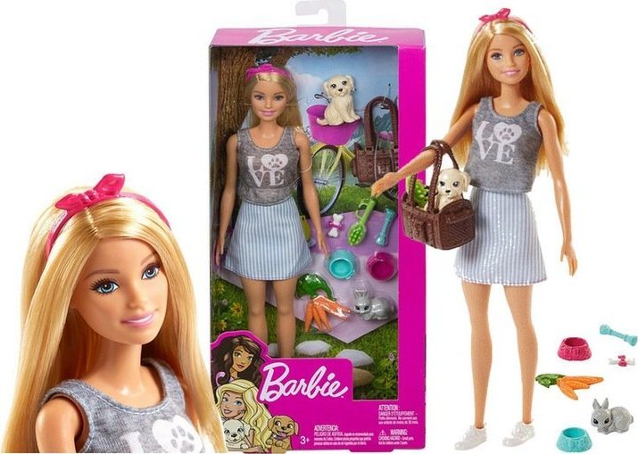 Lalka Barbie Barbie MATTEL BARBIE Z PIESKIEM FPR48 1