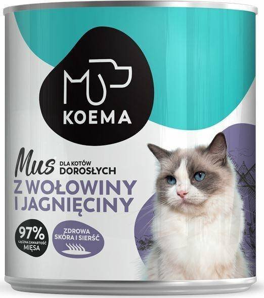 Koema Koema Mus wołowina z jagnięciną 400g dla kota 1