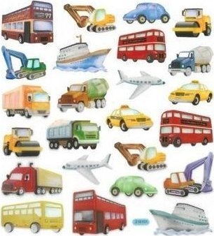 Dalprint Naklejki papierowe - Transport 24szt 1