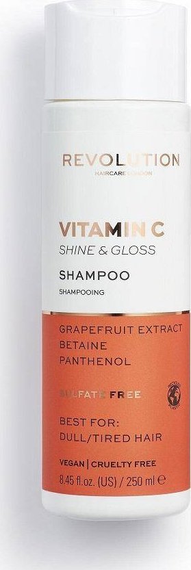 Revolution Haircare Vitamin C Shine & Gloss Shampoo nadający połysk szampon do włosów matowych i zmęczonych 250ml 1