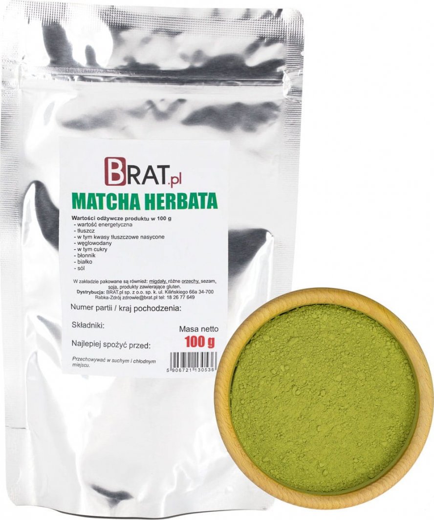 Brat Matcha 100g sproszkowana ZIELONA HERBATA proszek 1
