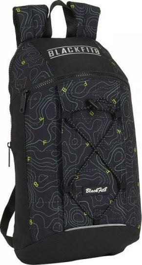 Blackfit8 Plecak Casual BlackFit8 Topography Czarny Kolor Zielony 1