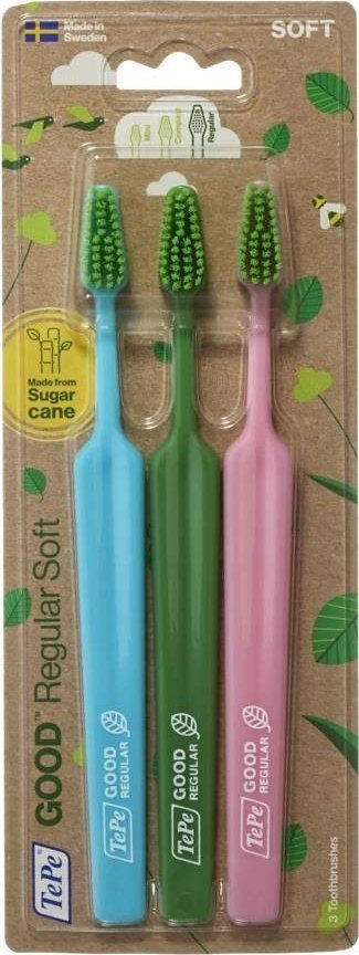 TePe GOOD Regular zestaw szczoteczek do zębów Soft 3szt 1